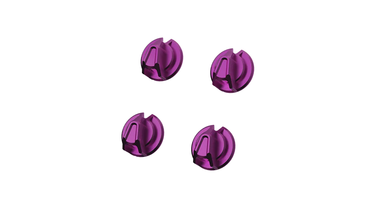 SOELPEC Rotary Knob Set Drehknöpfe eloxiertes Aluminium