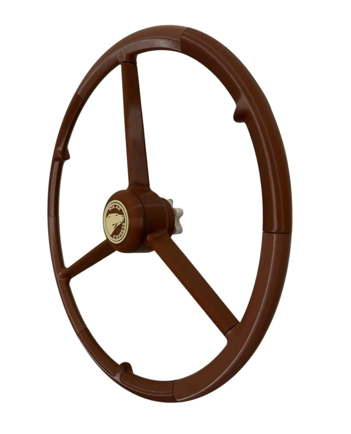 FIGURINE 3-Speichen Sim-Lenkrad 50cm braun
