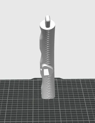 FIGURINE Contour aux détails encoche 53 cm avec Couture Lenkrad, 3D-Druck