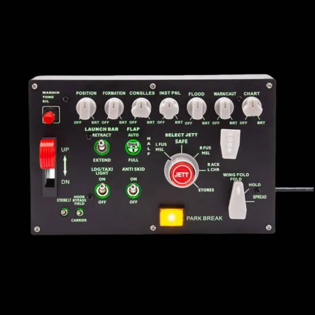 Rowsfire D101 F/A-18 Schalterpanel mit Fahrwerkshebel