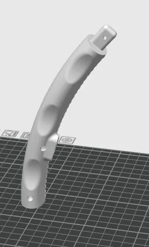 FIGURINE Contour aux détails encoche 53 cm avec Couture Lenkrad, 3D-Druck