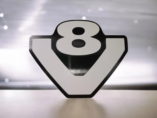 FIGURINE V8 Deko-Logo Premium