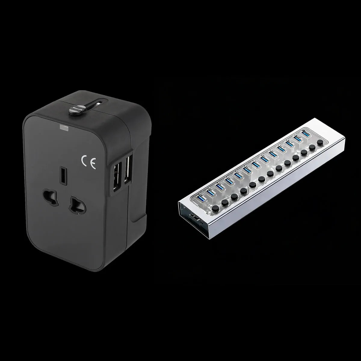 Rowsfire USB-Hub 13-Port USB 3.0 mit Netzteil