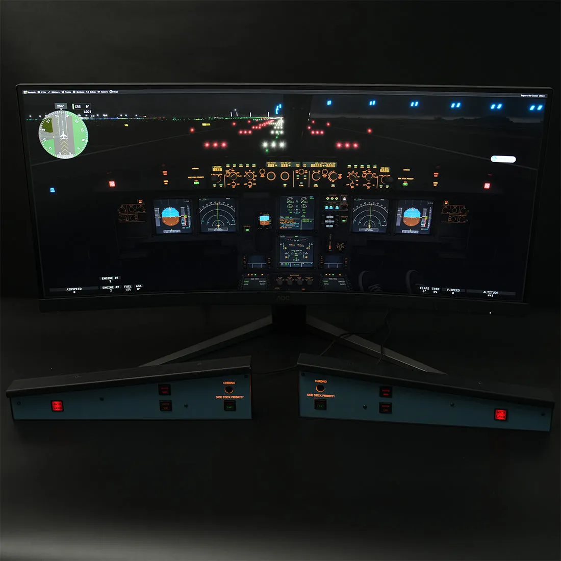 Rowsfire A117 A320 Glareshield-Warnpanel 1:1