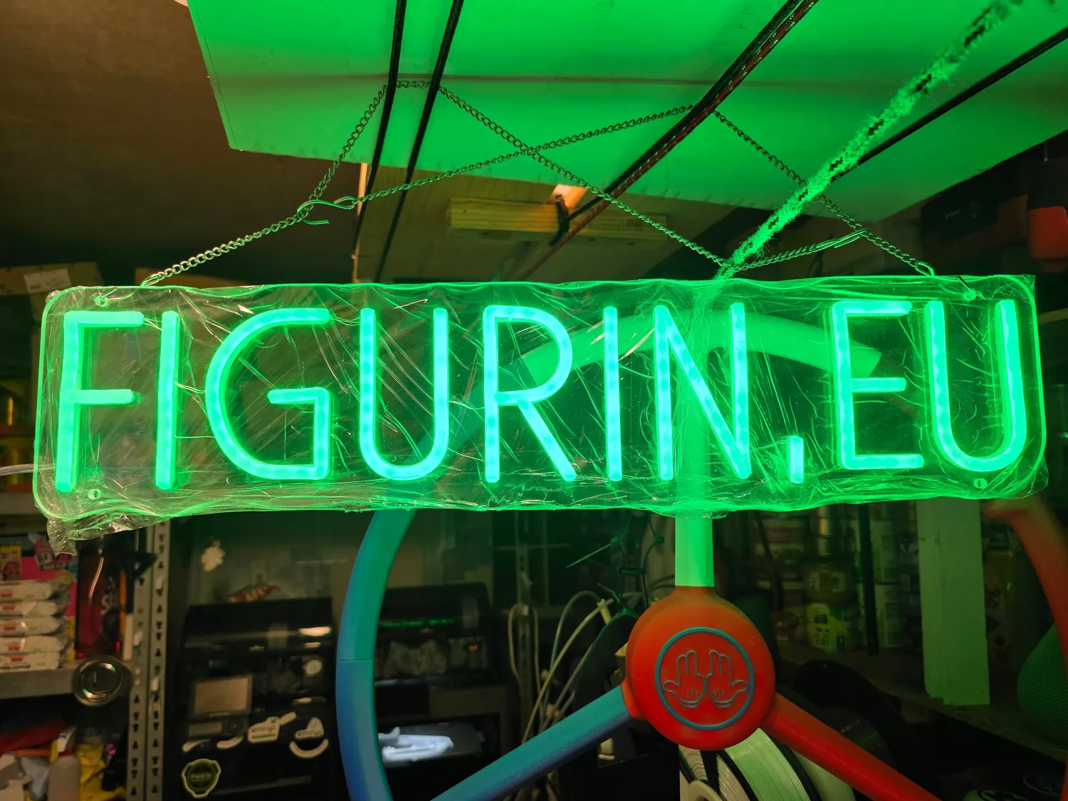 FIGURINE Logo lumineux 10 lettres LED-RGB-Leuchtschild, personalisiert