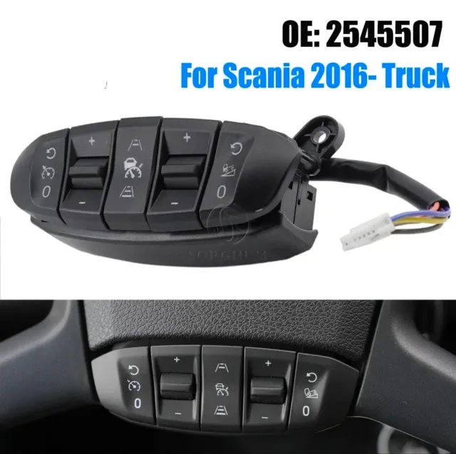 FIGURINE 2545507 Cruise-Control-Modul Lenkradschalter für Scania, ABS-Kunststoff