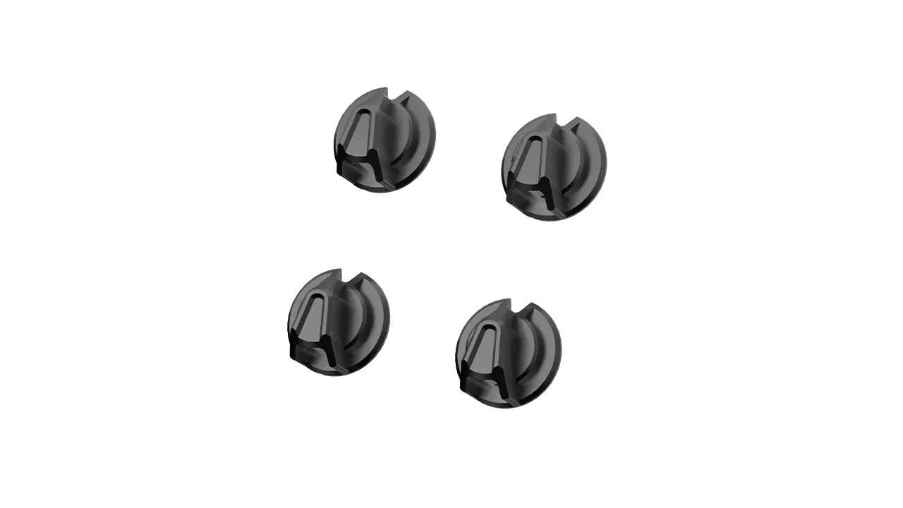 SOELPEC Rotary Knob Set Drehknöpfe eloxiertes Aluminium