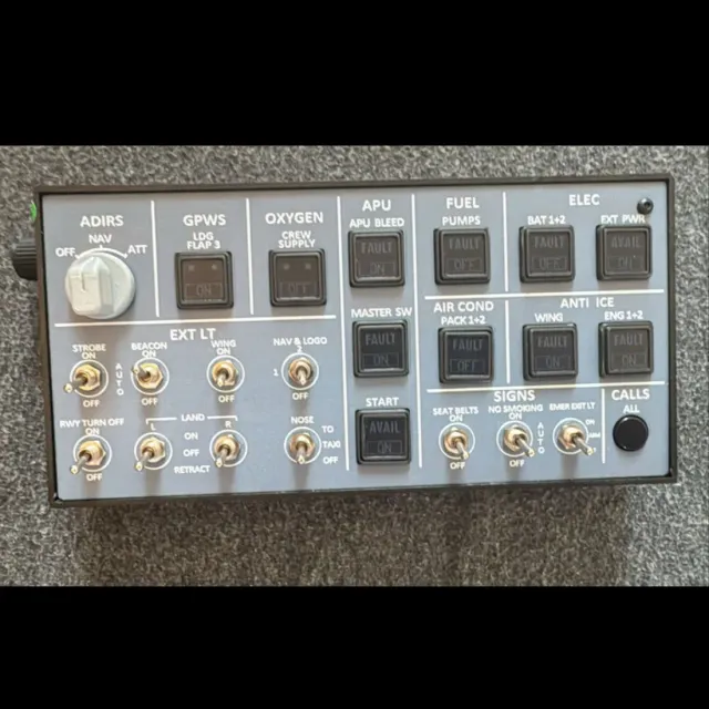 Rowsfire A106 V2.0 Overhead-Panel generalüberholt beleuchtet