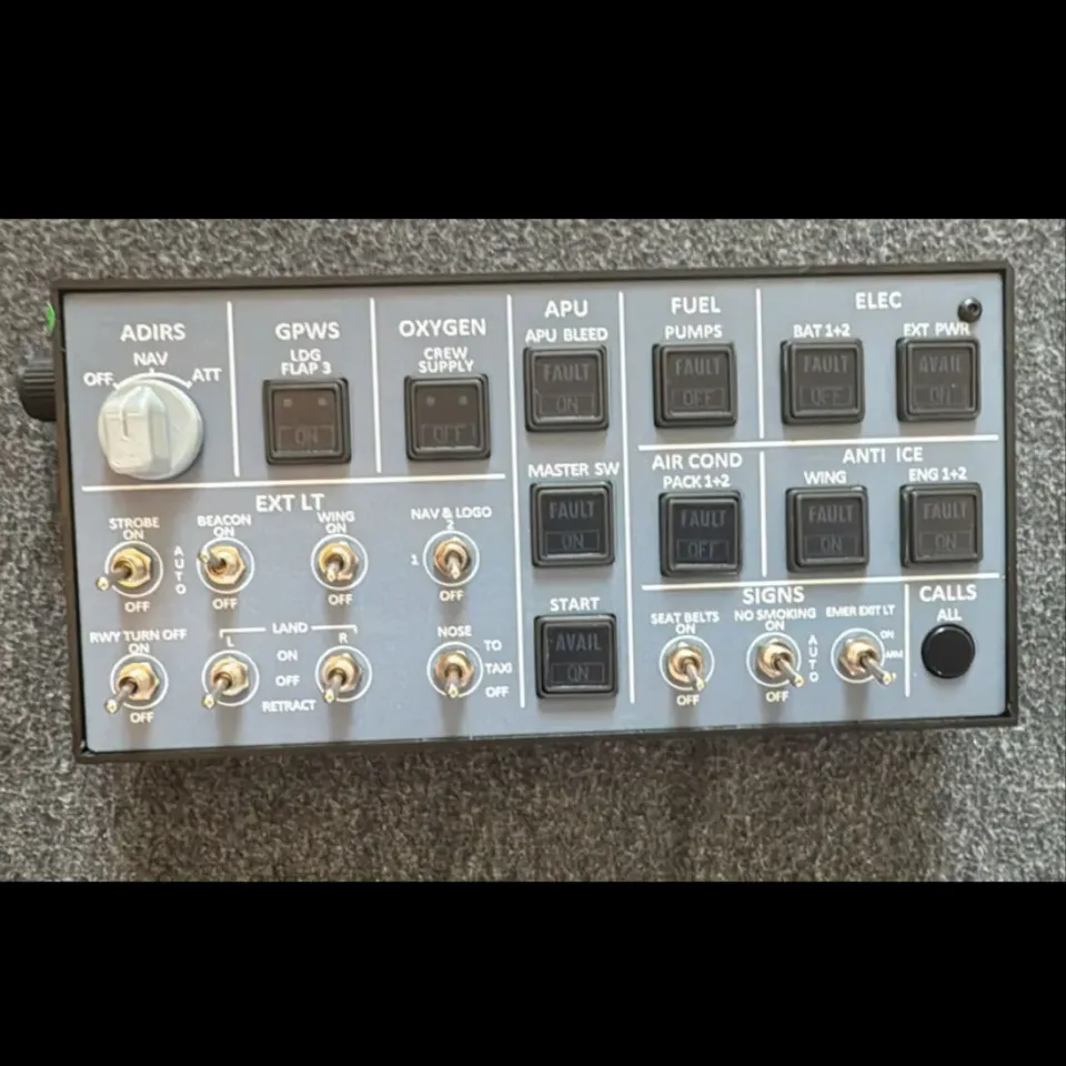 Rowsfire A106 V2.0 Overhead-Panel generalüberholt beleuchtet