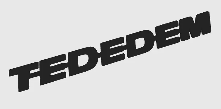 FIGURINE TEDEDEM Deko-Logo 32cm unbeleuchtet