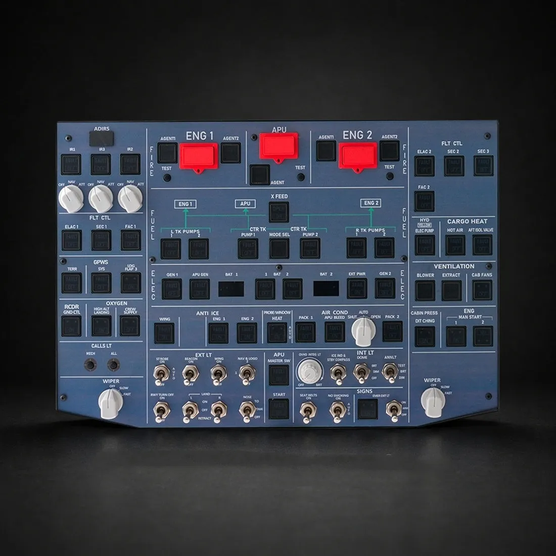 Rowsfire A107 Pro V4.0 Overhead-Panel beleuchtet A320