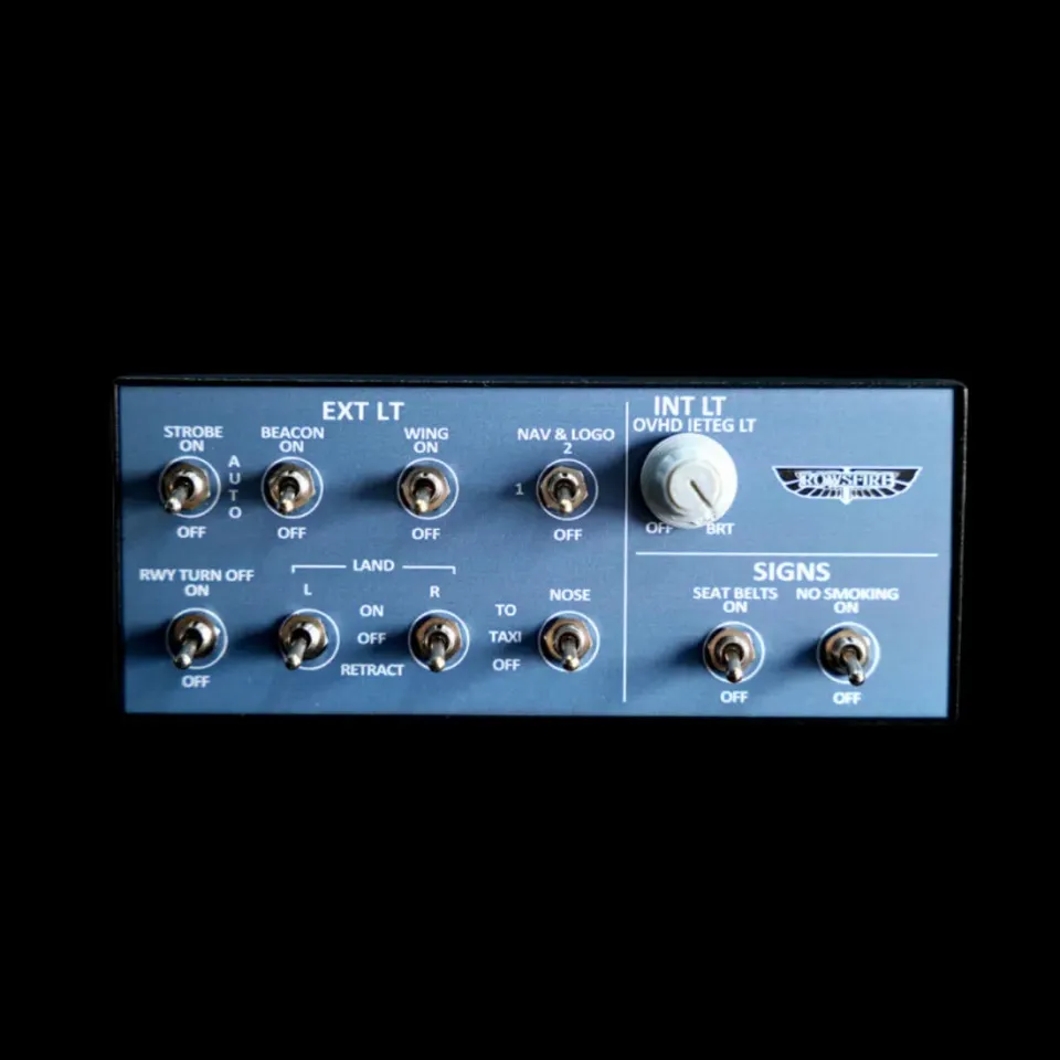 Rowsfire A101 A320 Mini-Overhead-Panel hinterleuchtet