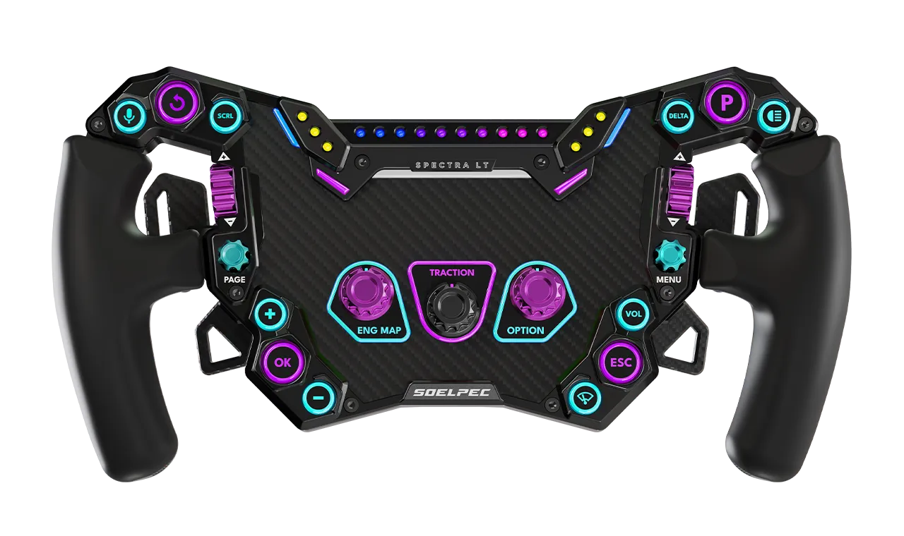 SOELPEC Spectra LT Sim-Lenkrad 302 mm RGB