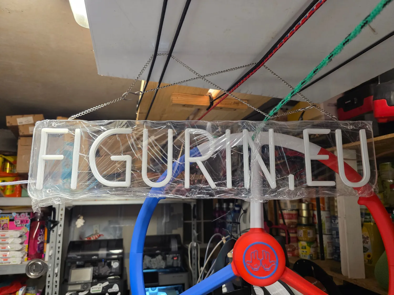 FIGURINE Logo lumineux 10 lettres LED-RGB-Leuchtschild, personalisiert