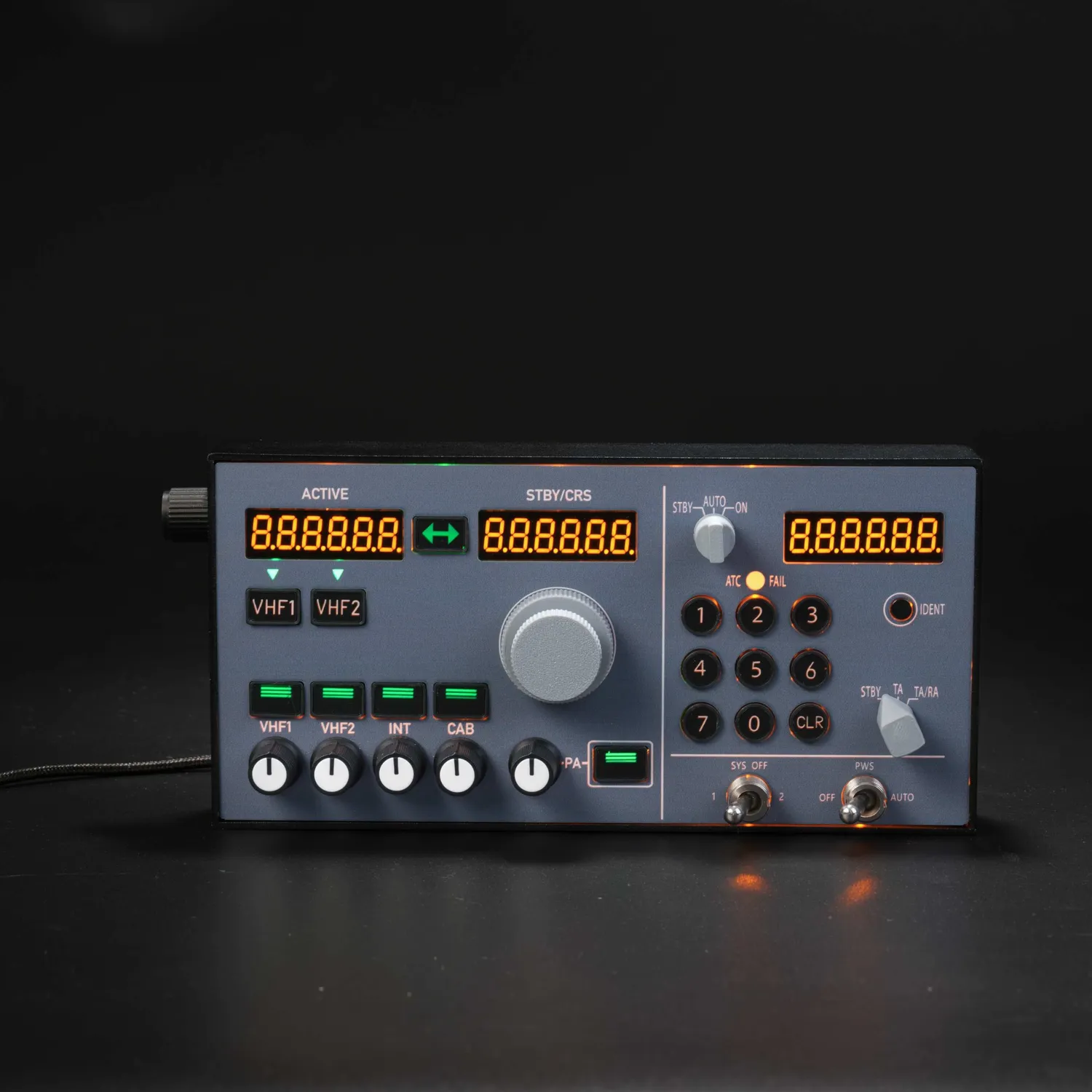 Rowsfire A105 V3.0 RMP ATC-Panel beleuchtet A320
