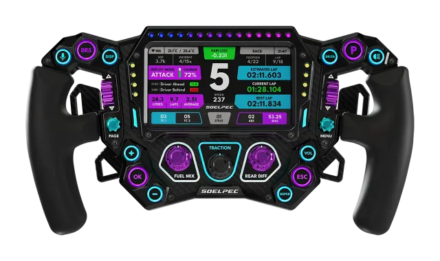 SOELPEC Spectra XR Lenkrad 302 mm mit 5 Zoll Touchdisplay
