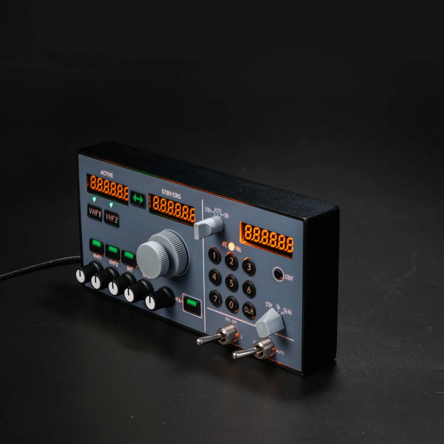 Rowsfire A105 V3.0 RMP ATC-Panel beleuchtet A320