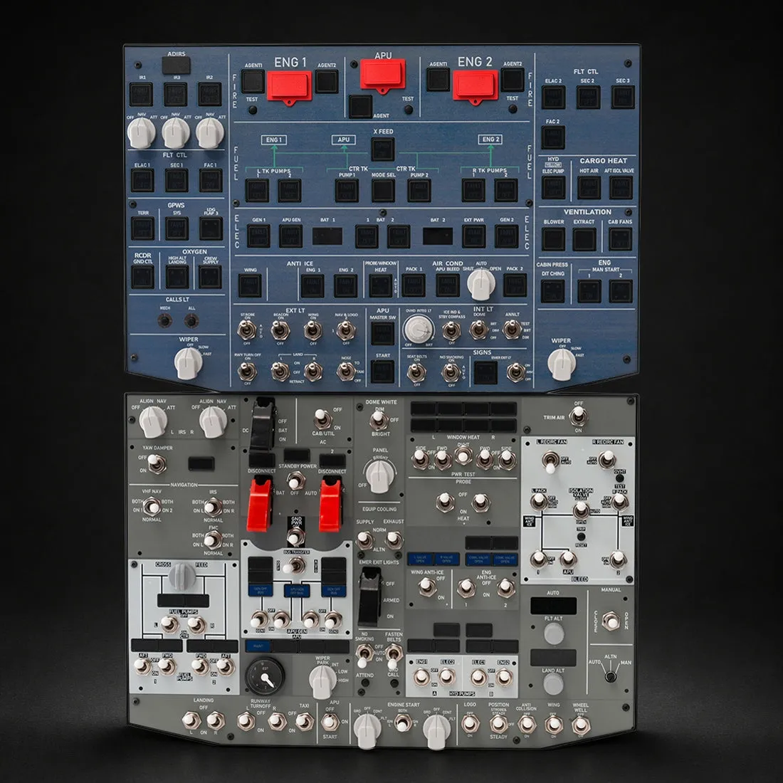 Rowsfire A107 Pro V4.0 Overhead-Panel beleuchtet A320