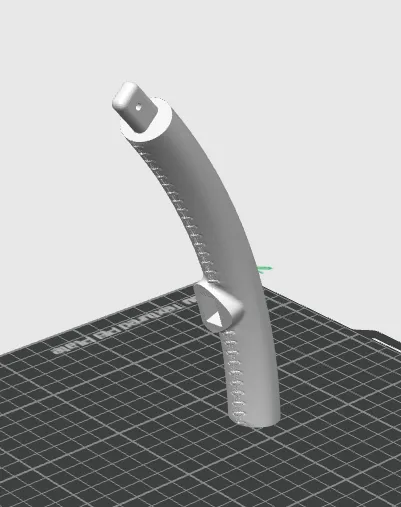 FIGURINE Contour aux détails encoche 53 cm avec Couture Lenkrad, 3D-Druck