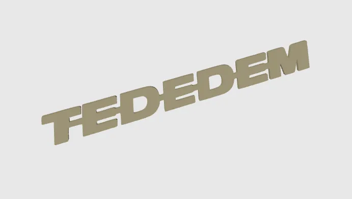 FIGURINE TEDEDEM Deko-Logo 32cm unbeleuchtet